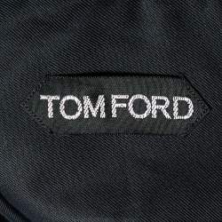 Tom Ford Black Cotton Button Front Shirt M