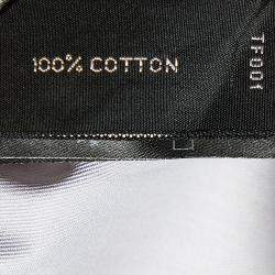 مملوكة مسبقًا Tom Ford Grey Cotton Long Sleeve Shirt M (EU 39)