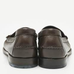 Pre Owned Tom Ford Brown Leather Loafers Size 43.5