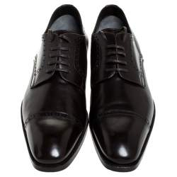 Tom Ford Brown Leather Lace Up Oxfords Size 45