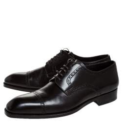 Tom Ford Brown Leather Lace Up Oxfords Size 45