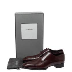 Tom Ford Brown Leather Lace Up Oxfords Size 43