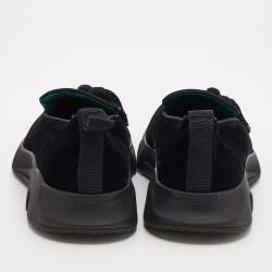 Pre Owned Tom Ford Black Velvet Tassel Detail Turner Sneakers Size 42