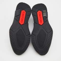 Pre Owned Tom Ford Black Velvet Tassel Detail Turner Sneakers Size 42