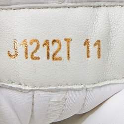 Tom Ford White Leather and Neoprene Jago Sneakers Size 44