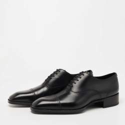 Tom Ford Black Leather Lace Up Oxfords Size 43.5 