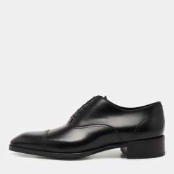 Tom Ford Black Leather Lace Up Oxfords Size 43.5 