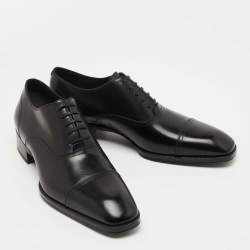 Tom Ford Black Leather Lace Up Oxfords Size 43.5 