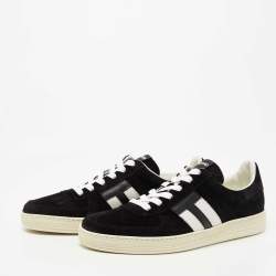 Tom Ford Black Suede Radcliffe Low Top Sneakers Size 41