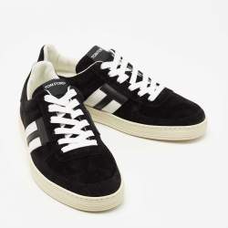 Tom Ford Black Suede Radcliffe Low Top Sneakers Size 41