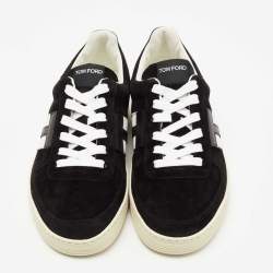 Tom Ford Black Suede Radcliffe Low Top Sneakers Size 41