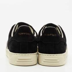 Tom Ford Black Suede Radcliffe Low Top Sneakers Size 41