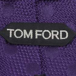 Tom Ford Purple Silk Jacquard Traditional Tie