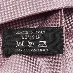 Tom Ford Pink Bucket Weave Silk Traditional Tie