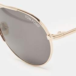 Tom Ford Black/Gold Tone Smith TF773 Aviator Sunglasses