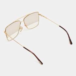 Tom Ford Gold/Brown Gradient Magnus 02 TF 651 Aviator Sunglasses