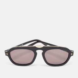 Tom Ford Black TF376 Sebastian 02 Aviator Sunglasses