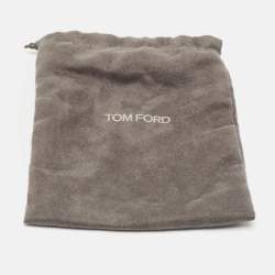Tom Ford Black/Brown Leather T Logo Reversible Belt 100CM