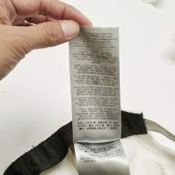 Pre Owned Tom Ford  White Logo Canvas Baseball Cap Onesize