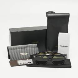 Pre Owned Tom Ford Black TF 1200 Icon Collection Square Sunglasses