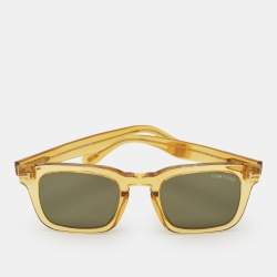 مملوكة مسبقًا Tom Ford Clear Yellow/Transparent Dax Sunglasses