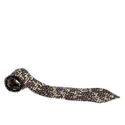 Pre Owned Tom Ford Khaki Green Floral Print Silk Traditional Tie