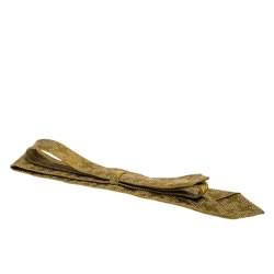 Pre Owned Tom Ford Pear Green Silk Jacquard Traditional Tie