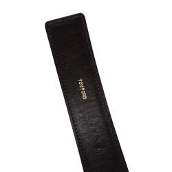 Pre Owned Tom Ford Brown Leather Belt 110CM