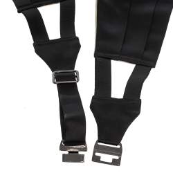 Pre Owned Tom Ford Black Silk Satin Pleated Cummerbund