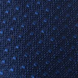 مملوكة مسبقًا ربطة عنق توم فورد حرير مزخرف نمط نقط أزرق