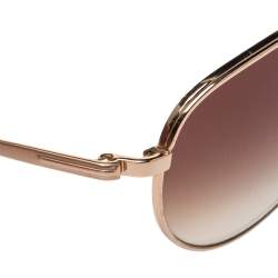 Pre Owned نظارة شمسية توم فورد أفياتور ويليام م تدرجة بنية/ ذهبية وردية