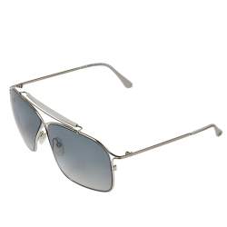 Tom Ford Silver / Blue Gradient TF194 Felix Crossover Aviator Sunglasses