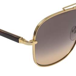 مملوكة مسبقًا نظارة شمسية توم فورد مربعة جود تي أف669 متدرجة ثنائية اللون/ لون ذهبي