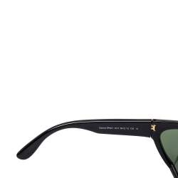 Pre Owned Tom Ford Black / Green TF401 Sasha Rectangular Sunglasses