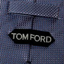 Tom Ford Lavender Basketweave Silk Jacquard Traditional Tie 