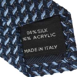 مملوكة مسبقًا ربطة توم فورد جاكار مزيج حرير أزرق