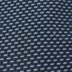 مملوكة مسبقًا ربطة توم فورد جاكار مزيج حرير أزرق