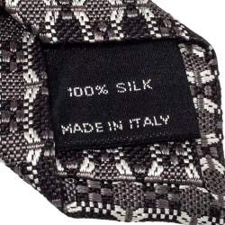 Pre Owned Tom Ford Monochrome Silk Jacquard Classic  Tie