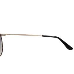 Pre Owned نظارة شمسية توم فورد أفياتور متدرجة كيث-20 تي أف599 فضي/ رمادي