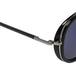 Pre Owned Tom Ford Black/Blue Miles TF341 Aviator Sunglasses
