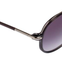 Tom Ford Black Acetate Romane TF149 Gardient Aviator Sunglasses