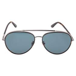 Tom Ford Dark Havana/Teal Curtis TF748-F Pilot Sunglasses Tom Ford | TLC