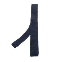Tom Ford Navy Blue Silk Knit Tie
