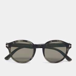 Tom Ford Brown Striped/ Brown TF400 Lucho Round Sunglasses Tom Ford | TLC