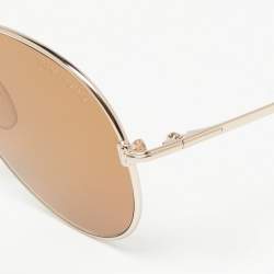Pre Owned Tom Ford Brown Ace-02 Aviator Sunglasses