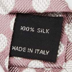 Pre Owned Tom Ford Pale Pink Polka Dot Jacquard Silk Tie