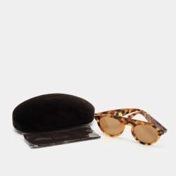 مملوكة مسبقًا Tom Ford Havanna Tortoise  Cristopher TF633 Round Sunglasses