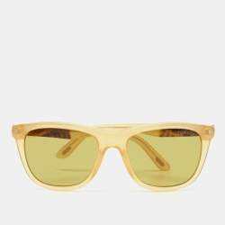 Pre Owned Tom Ford Light Yellow/Brown TF 500 Andrew Sunglasses