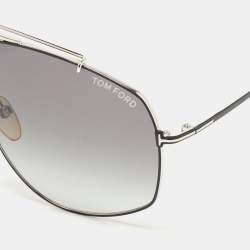 Tom Ford Grey/Silver Georges Gradient Aviator Sunglasses