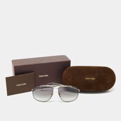 Tom Ford Grey/Silver Georges Gradient Aviator Sunglasses